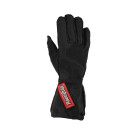 RaceQuip SFI 3.3/5 Black Outseam Short Gauntlet Nomex Race Gloves - Small 356902RQP