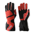 RaceQuip SFI 3.3/5 Red / Black Outseam Short Gauntlet Nomex Race Gloves - Large 356105RQP