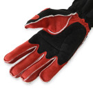 RaceQuip SFI 3.3/5 Red / Black Outseam Short Gauntlet Nomex Race Gloves - Small 356102RQP