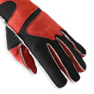 RaceQuip SFI 3.3/5 Red / Black Outseam Short Gauntlet Nomex Race Gloves - Small 356102RQP