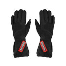 RaceQuip SFI 3.3/5 Black Outseam Short Gauntlet Nomex Race Gloves - 2X-Large 356907RQP