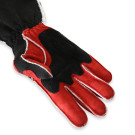 RaceQuip SFI 3.3/5 Red / Black Outseam Long Gauntlet Nomex Race Gloves - Large 359105RQP