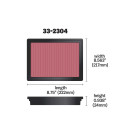 K&N High-Flow Original Lifetime Engine Air Filter - SUBARU OUTBACK/ LEG/ IMPREZA/ FORESTER - knn33-2304