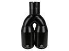 aFe Takeda 2-1/2" 304 Stainless Steel Exhaust Tip 2-1/2" In x 3-1/2" Out x 12" L Bolt-On -Black Tip- afe49T25374-B121
