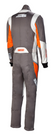 Simpson Racing AIRSPEED SUIT ALLOY/ORANGE/WHITE Small AS05121