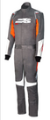 Simpson Racing AIRSPEED SUIT ALLOY/ORANGE/WHITE Small AS05121