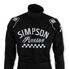 Simpson Racing Checkers Suit Black - Medium CK02221