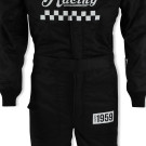 Simpson Racing Checkers Suit Black - XL CK02421
