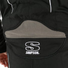 Simpson Racing Helix Youth Racing Suit - Small - Black / Gray HXY2121