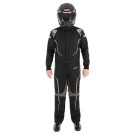 Simpson Racing Helix Youth Racing Suit - Large - Black / Gray HXY2321