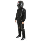 Simpson Racing Helix Youth Racing Suit - Large - Black / Gray HXY2321