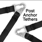 Simpson Racing Hybrid Pro Lite - Post Anchors / Tether Kit - X-Large HYPLXLG11SASPA