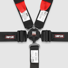 Simpson Racing CAMFX 5PT 2x2" Harness with Pads - Black 1CFXD52KB+P