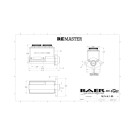 Baer Brakes ReMaster 2-Bolt GM/Ford Master Cylinder Kit - 7/8in. Bore, Left Ports, Black Master Cylinder, Prop Valve and Pre-Bent Hardlines with 3/8 in. Inverted Flare Fittings 6805245