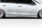 Duraflex 2010-2014 Volkswagen Golf GTI Votex Look Side Skirt Rocker Panels - 2 Pieces - 118500
