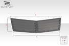 Duraflex Universal  Trackstar 1 Hood Vents - 3 Piece - 114604