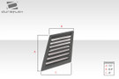 Duraflex Universal  Trackstar 1 Hood Vents - 3 Piece - 114604
