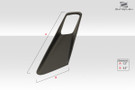 Duraflex Universal Black Series Look Hood Ducts Scoops Vents - 2 Piece (S) - 112445