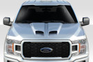 Duraflex Universal Feed Dual Ram Air Hood Scoop - 1 Piece - 114557