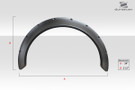 Duraflex Universal Fender Flares 10cm - 2 Piece - 112766