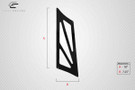 Carbon Creations Universal 66" DriTech VRX V2 Tall Wing Complete Kit - 9 Piece - 113263