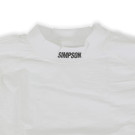 Simpson Racing Pro-Fit Base Layers - Long Sleeve Top - Medium / Large - White 20193MLW