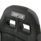 Simpson Racing Vortex II Off-Road Suspension Seat - Black / Charcoal S104-305