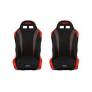 Simpson Racing Vortex II Off-Road Suspension Seats Black/Red - Sold/shipped as a pair S104-306-2
