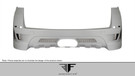 AF-1 2010-2013 BMW X5 X5M E70 Wide Body Rear Bumper Cover ( GFK ) - 1 Piece (S) - 108742
