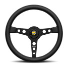Momo Prototipo Steering Wheel 320 mm - Black Leather/White Stitch/Brushed Black Spokes momPRO32BK2B