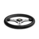 Momo Prototipo Steering Wheel 320 mm - Black Leather/White Stitch/Brushed Black Spokes momPRO32BK2B