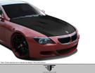 AF-1 2004-2010 BMW 6 Series M6 E63 E64 Carbon Hood ( CFP ) - 1 Piece - 109741
