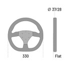 Sparco Steering Wheel L360 Ring Suede Black spa015TRGS1TUV