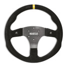 Sparco Steering Wheel R350B Suede w/ Button spa015R350PSO