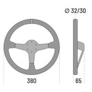 Sparco Steering Wheel 368 Suede Black spa015R368MSN
