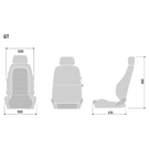 Sparco Seat GT Black/White spa009012NRBI