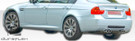 Duraflex 2006-2011 BMW 3 Series E90 4DR M3 Look Side Skirts Rocker Panels - 2 Piece