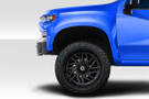 Duraflex 2019-2025 Chevrolet Silverado 3.5" Bulge Front Fenders - 2 Piece - 115502