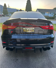 German Car Accessories 2014-2016 Audi A3/S3 Carbon Fiber Diffuser with LED Brake Light 8V A3/S3
