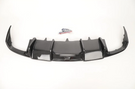 German Car Accessories 2012-2015 Audi A6/S6 Carbon Fiber KB Style Diffuser with LED Brake Light C7 A6/S6