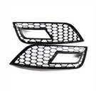 German Car Accessories 2013-2016 Audi RS4 Style Fog Light Grilles B8.5 A4/S4