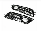 German Car Accessories 2009-2012 Audi RS4 Style Fog Light Grilles B8 A4/S4