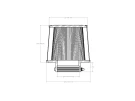 aFe Magnum FORCEintake Replacement Air Filter w/ Dura Dry (3-7/8 IN F x 8 IN B x 7 IN T x 6-3/4 IN H) afe21-90008V