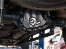 aFe POWER Pro Series Rear Differential Cover Black w/ Machined Fins for Ford Diesel Trucks 23-25 V8  afe46-71490B
