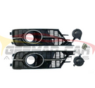 German Car Accessories 2016-2018 Audi RS6 Style Fog Light Grilles C7.5 A6/S6