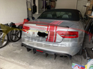 German Car Accessories 2008-2012 Audi A5/S5 Carbon Fiber Diffuser with LED Brake Light B8