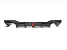 German Car Accessories 2020+ Audi A4 Carbon Fiber Rear Diffuser with LED Brake Light B9.5