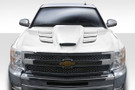 Duraflex 2007-2013 Chevrolet Silverado Viper Look Hood - 1 Piece - 113402