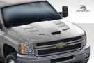Duraflex 2007-2013 Chevrolet Silverado Viper Look Hood - 1 Piece - 113402