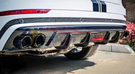 German Car Accessories 2019-2023 Audi Q8/SQ8 Carbon Fiber KB Style Diffuser with LED Brake Light